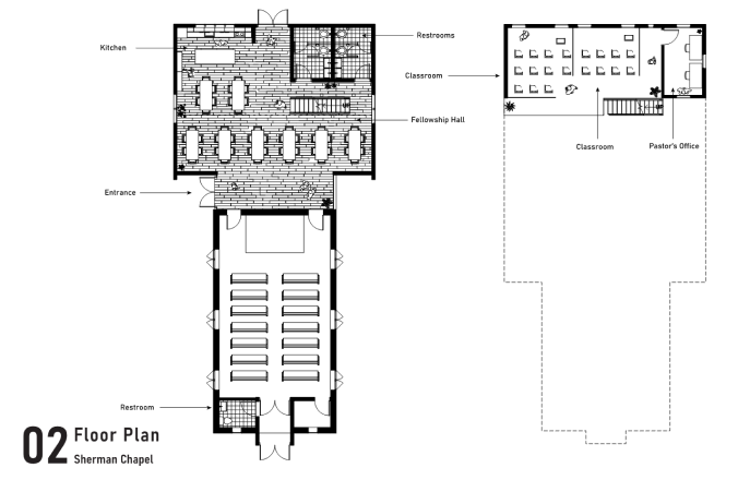 Floor Plan - Sherman Chapel